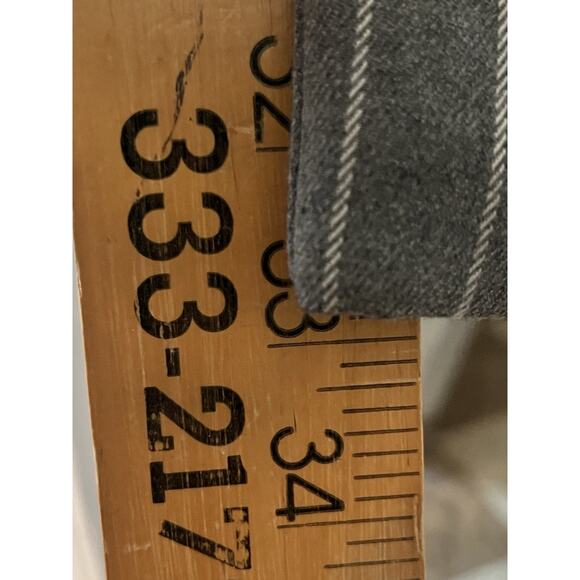 NOT FOR SALE Helsa Pinstripe Cuffed Trousers Pants •• Grey $298 Reformation Fr - Picture 13 of 16